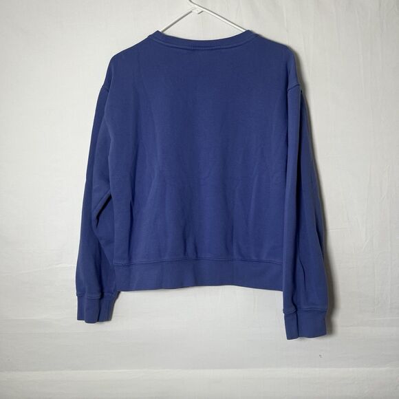 Champion Athletic Wear Crew Neck Sweatshirt Womens Purple Long Sleeve Cropped M - Picture 2 of 6